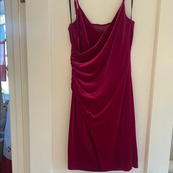 black halo red velvet dress Black Halo Como Dress Smashing Berry 4